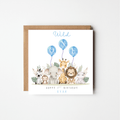 Wild One 1st Birthday Card – Personalised | Pink or Blue