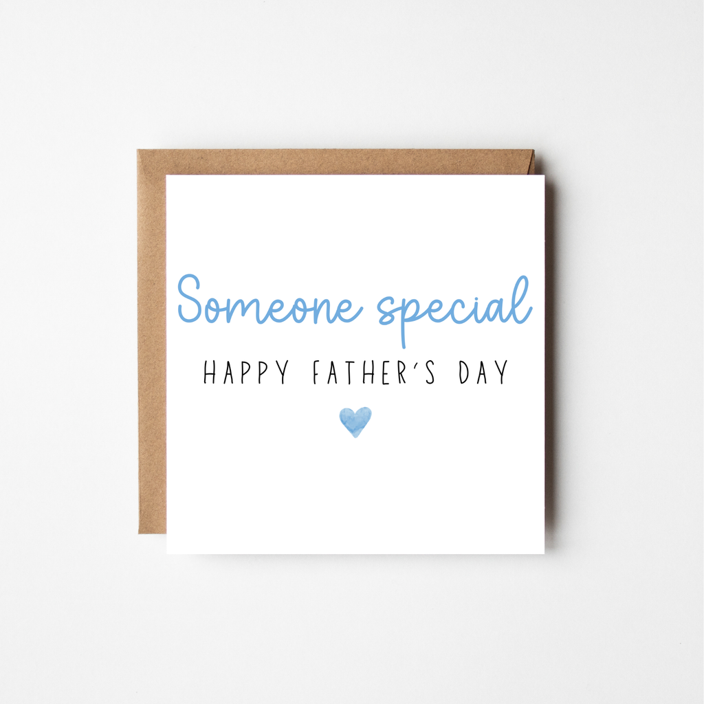Father's Day Card | Happy Father's Day | Personalised Text & Heart Colour