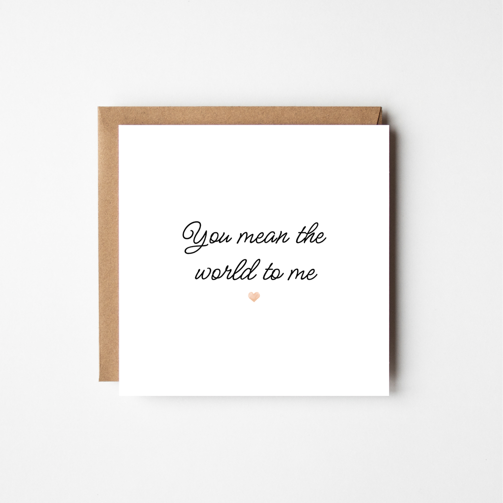 You Mean The World To Me- The Just Because Collection