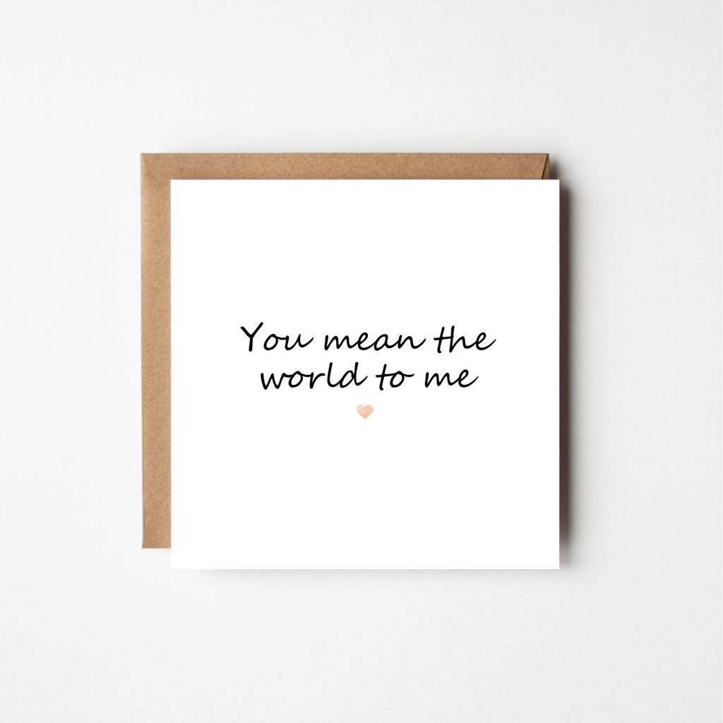 You Mean The World To Me- The Just Because Collection