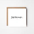 Just Because Card – Champagne Watercolour Heart