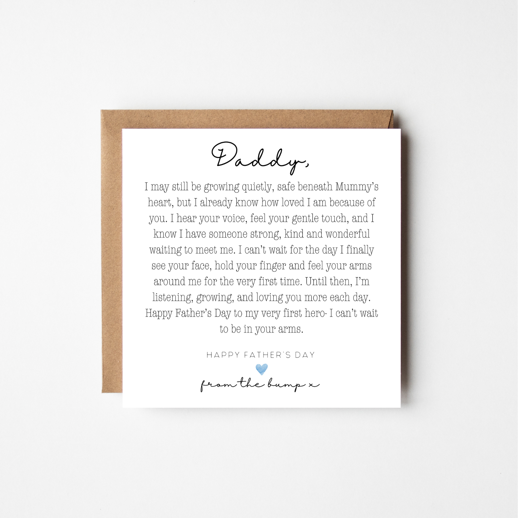 Father's Day Card From The Bump | Personalised
