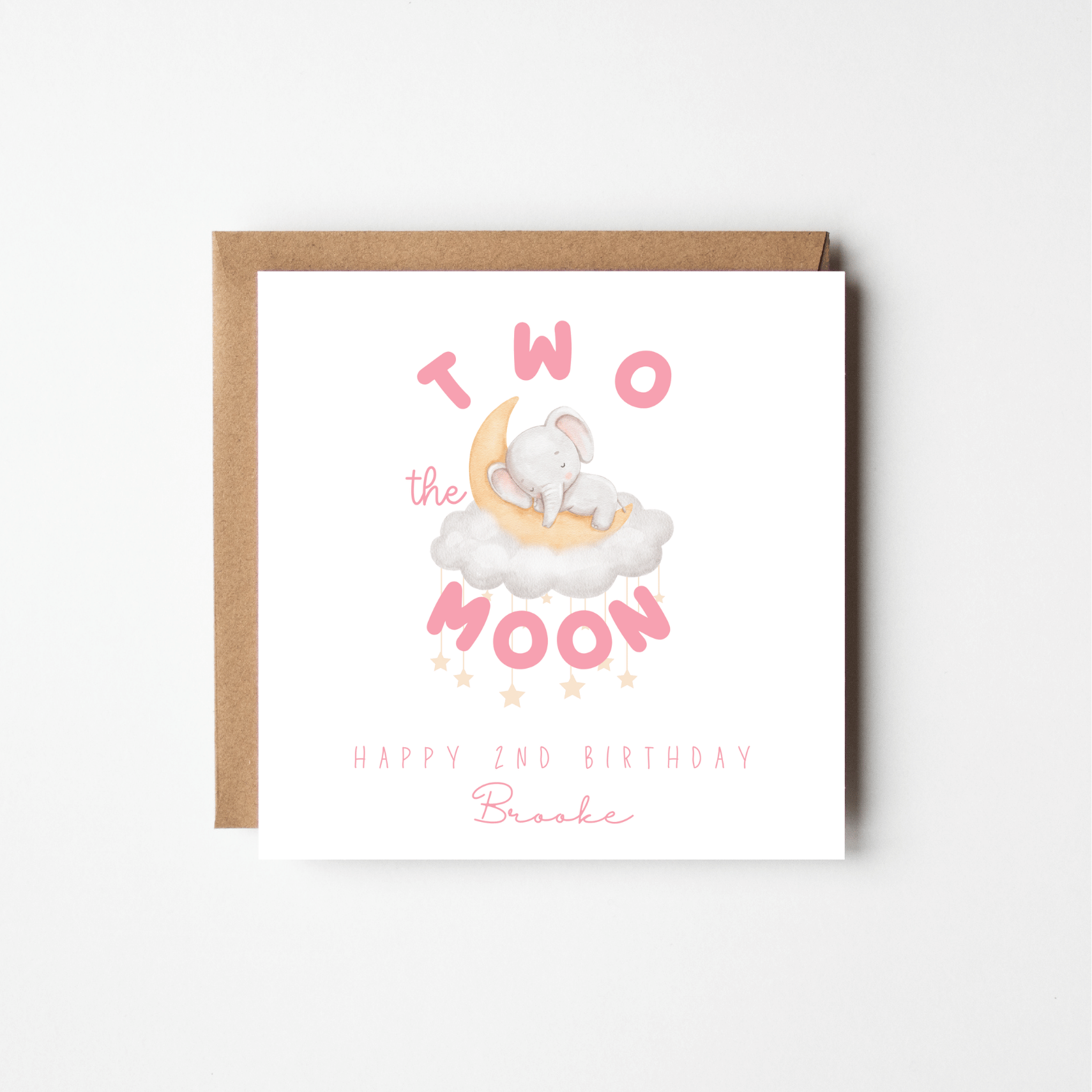 Two the Moon – Personalised Birthday Card