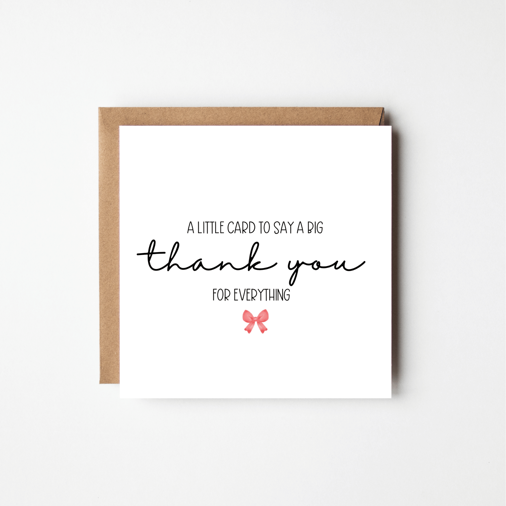 Personalised Thank You Card
