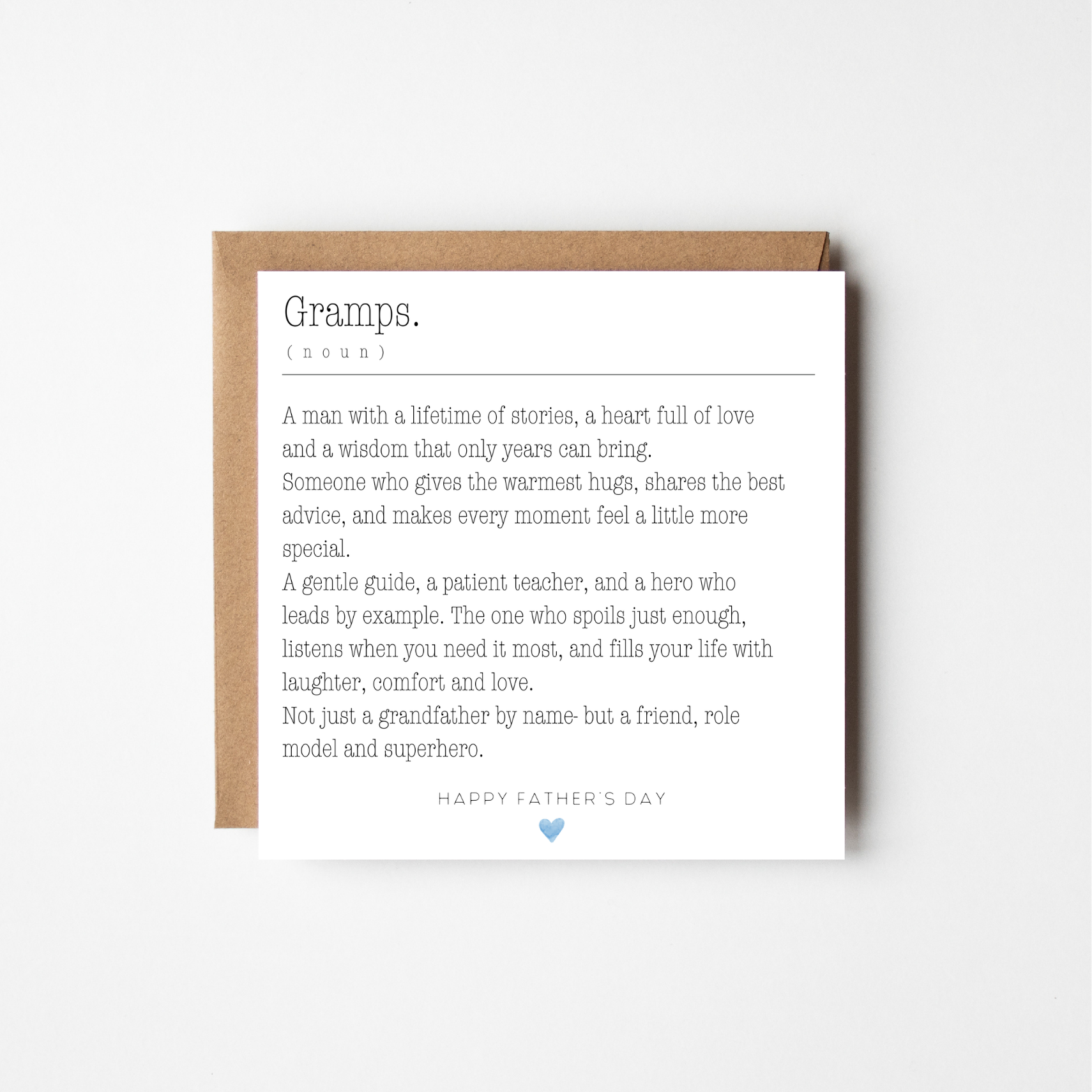 Father's Day Card for Grandad | Sentimental Dictionary | Personalised