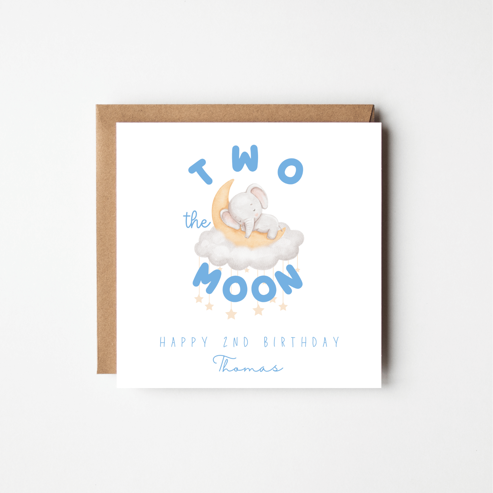 Two the Moon – Personalised Birthday Card
