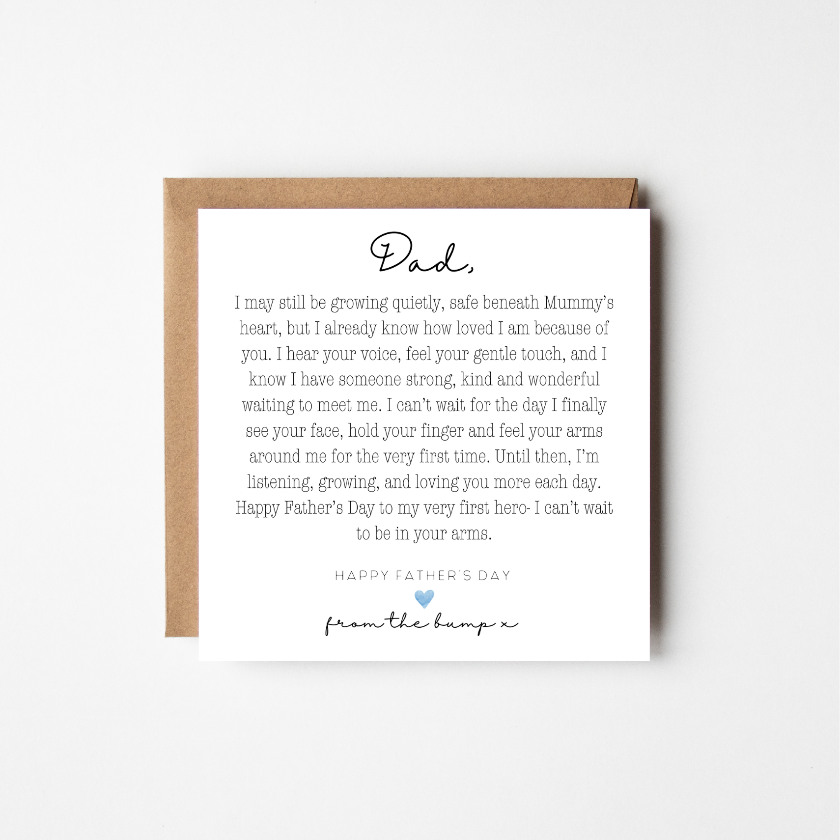 Father's Day Card From The Bump | Personalised