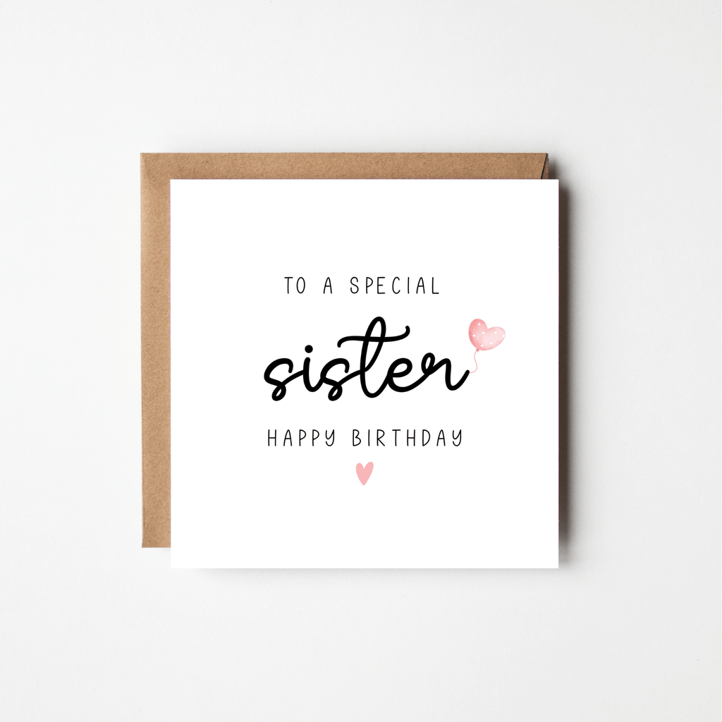 Personalised birthday card for a relative