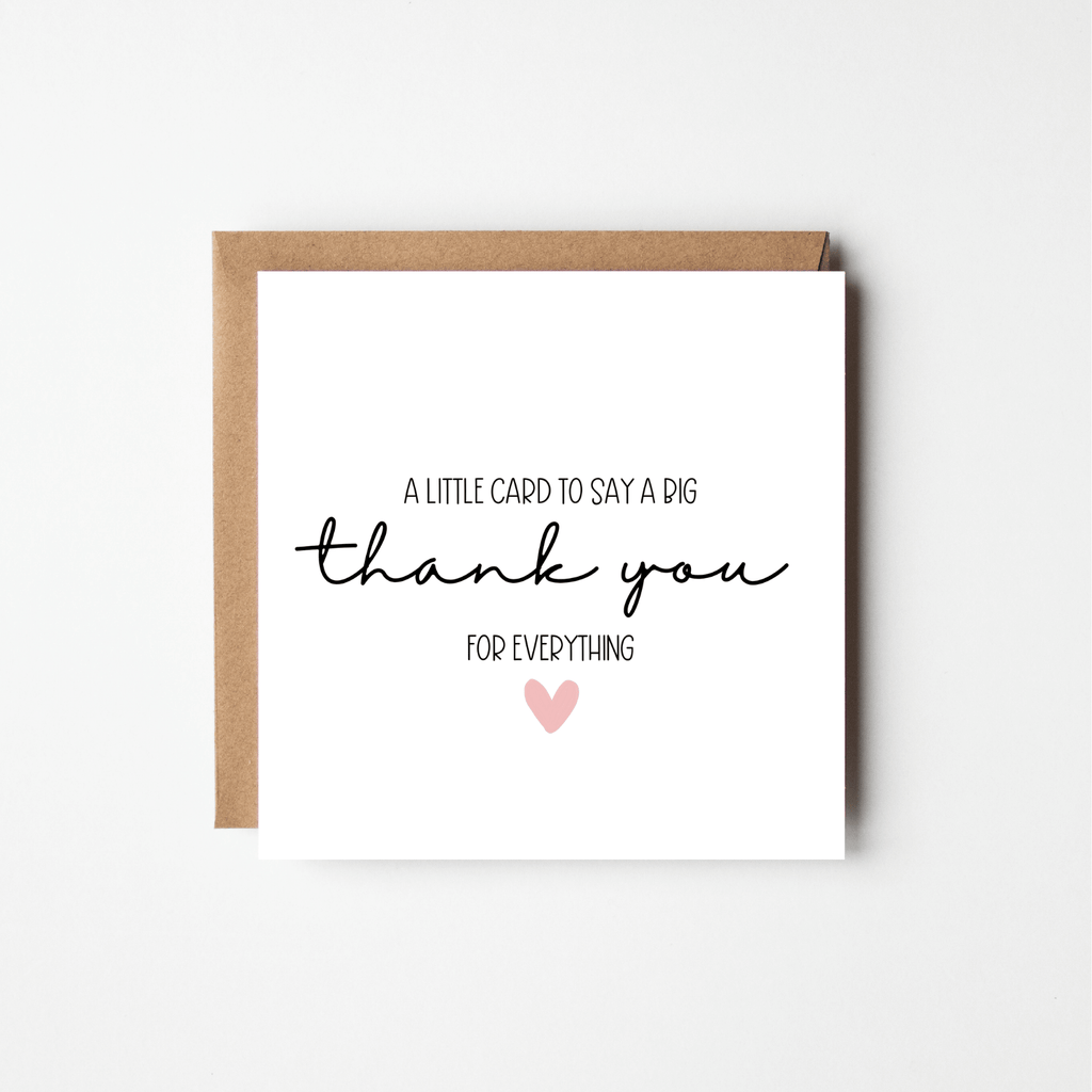 Personalised Thank You Card
