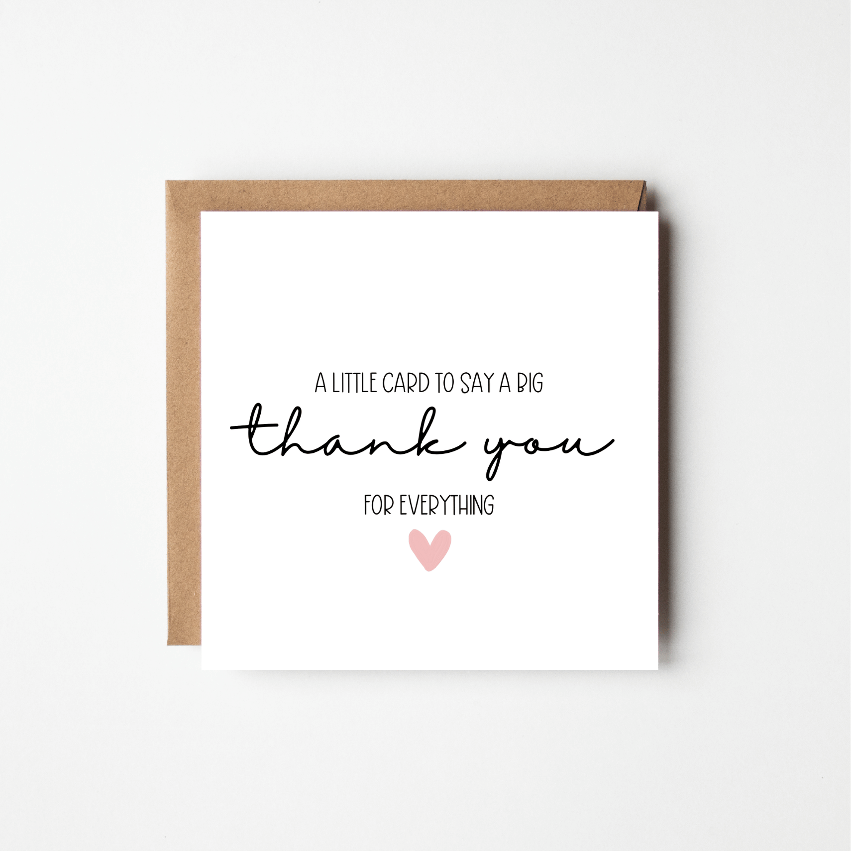 Personalised Thank You Card