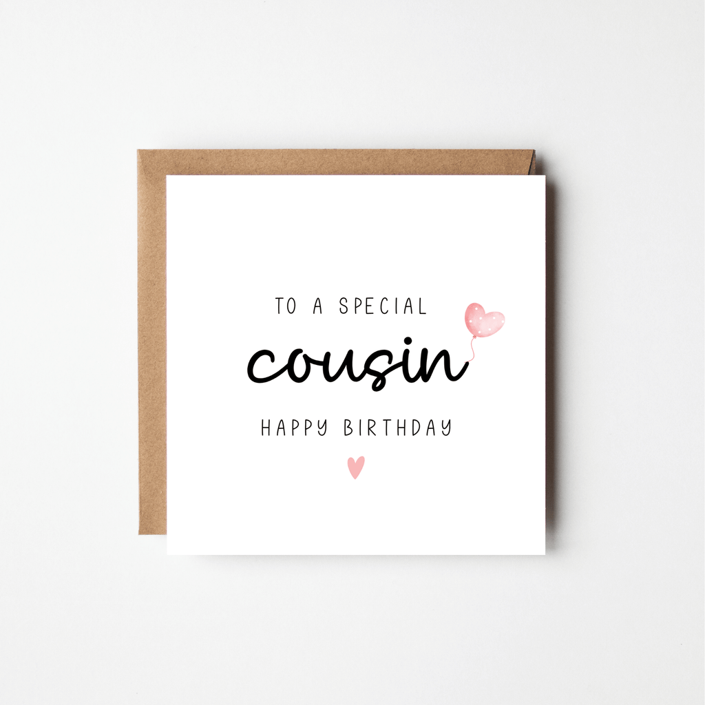 Personalised birthday card for a relative