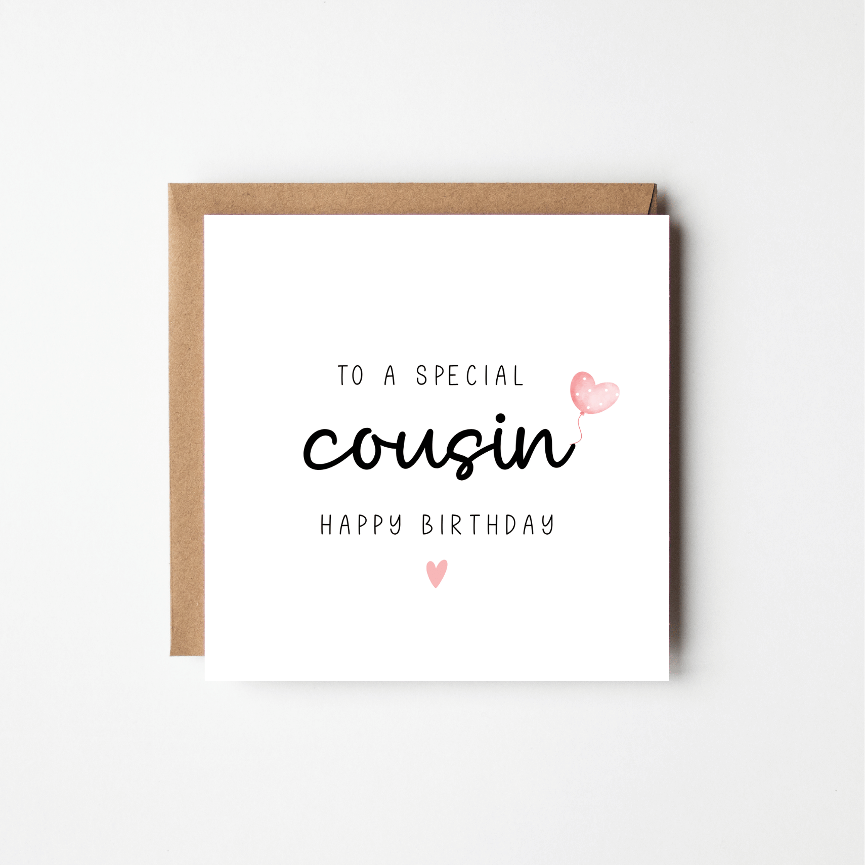 Personalised birthday card for a relative