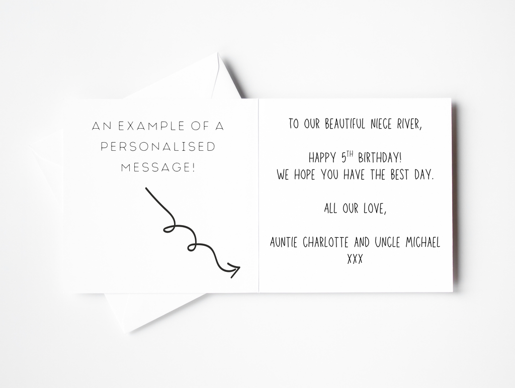 'Happy Birthday to My...' Personalised Card for Him – Watercolour Heart