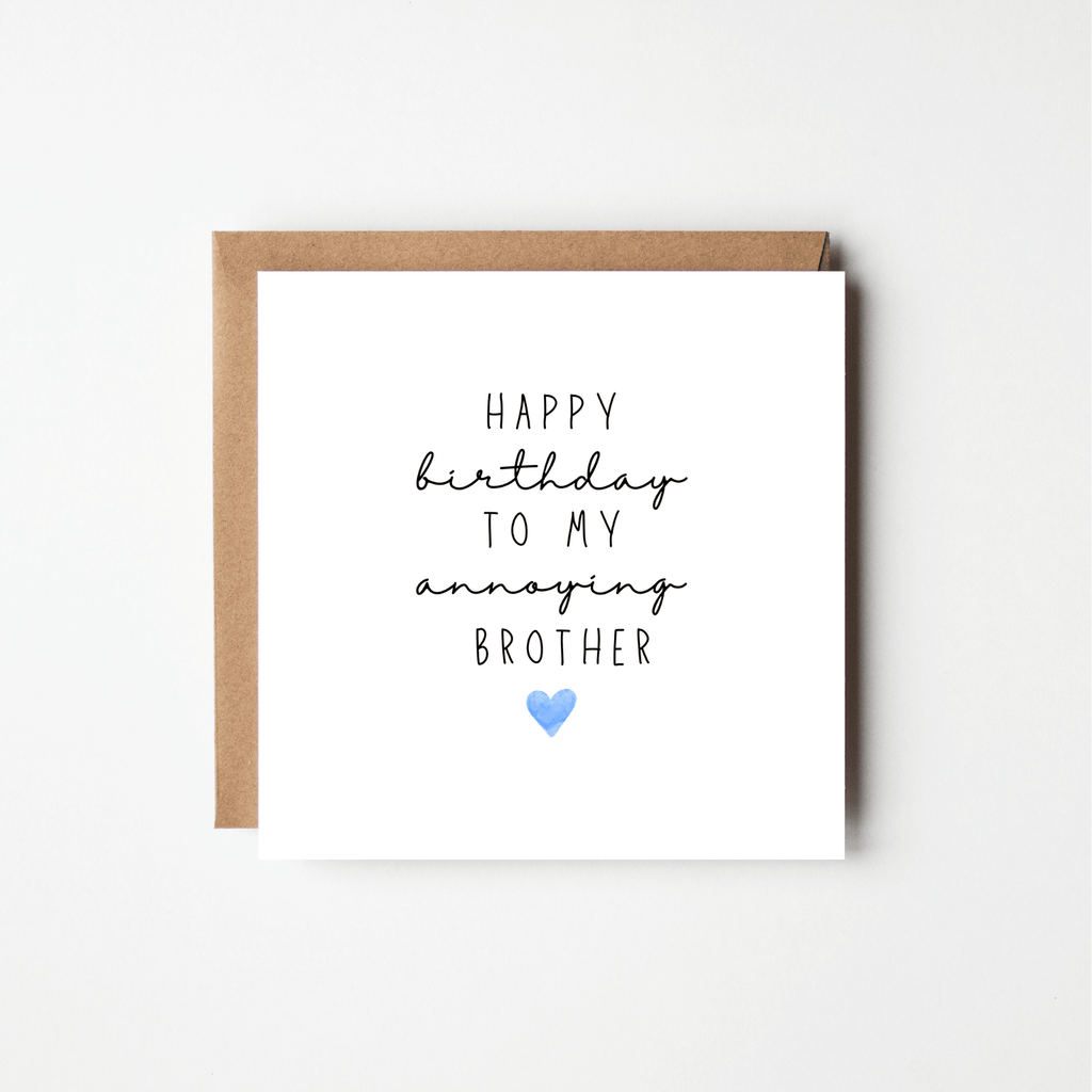 'Happy Birthday to My...' Personalised Card for Him – Watercolour Heart