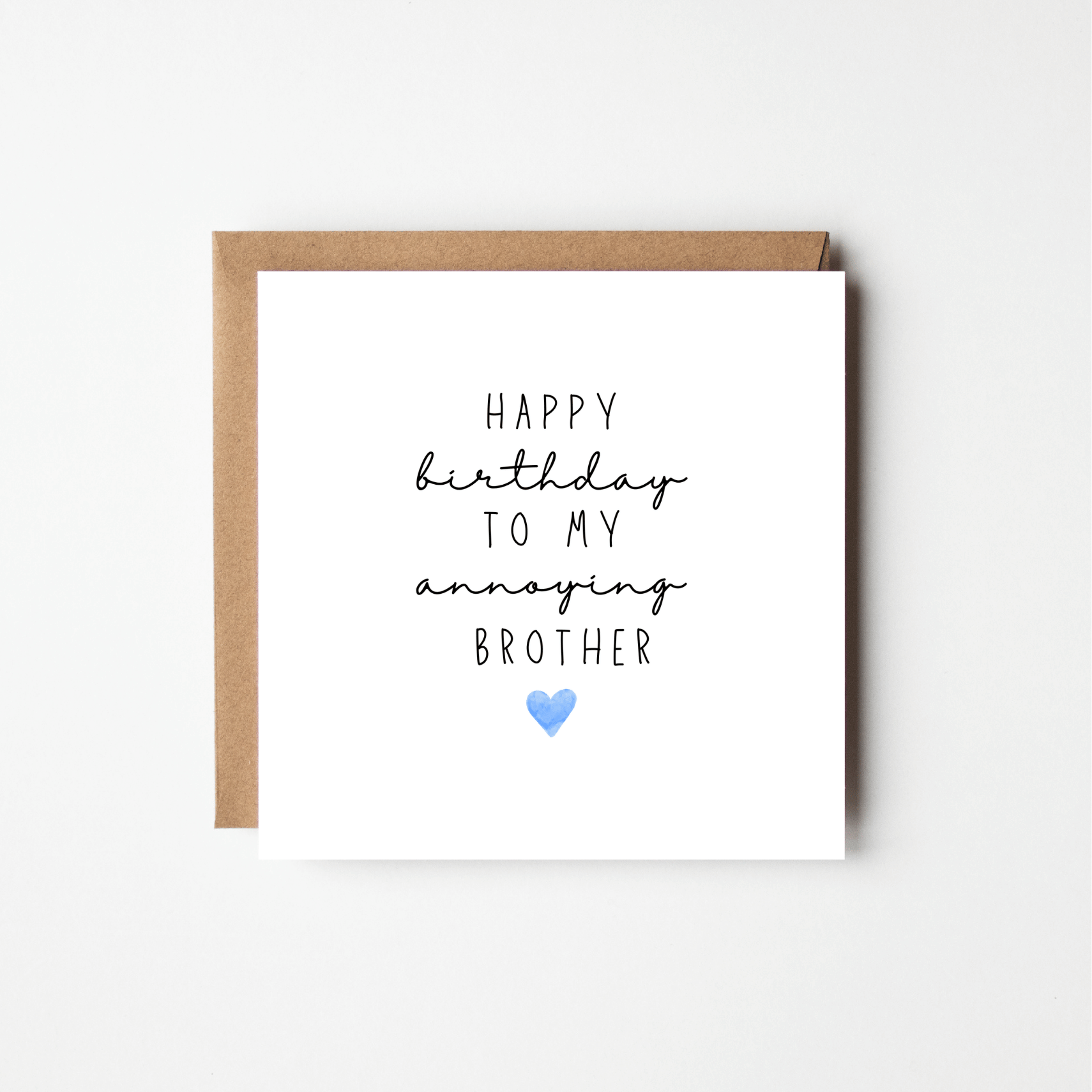 'Happy Birthday to My...' Personalised Card for Him – Watercolour Heart