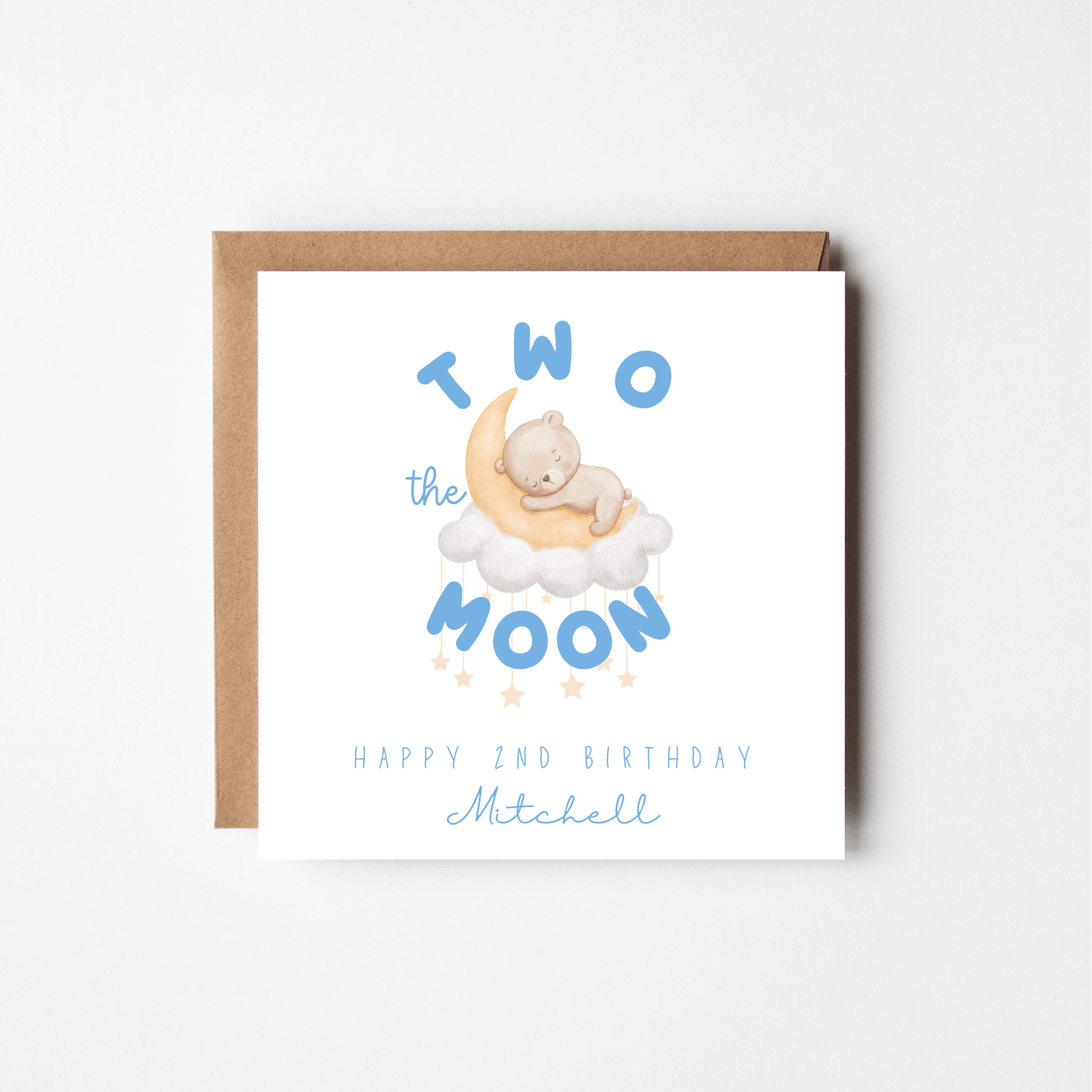 Two the Moon – Personalised Birthday Card