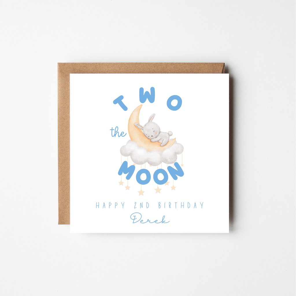 Two the Moon – Personalised Birthday Card