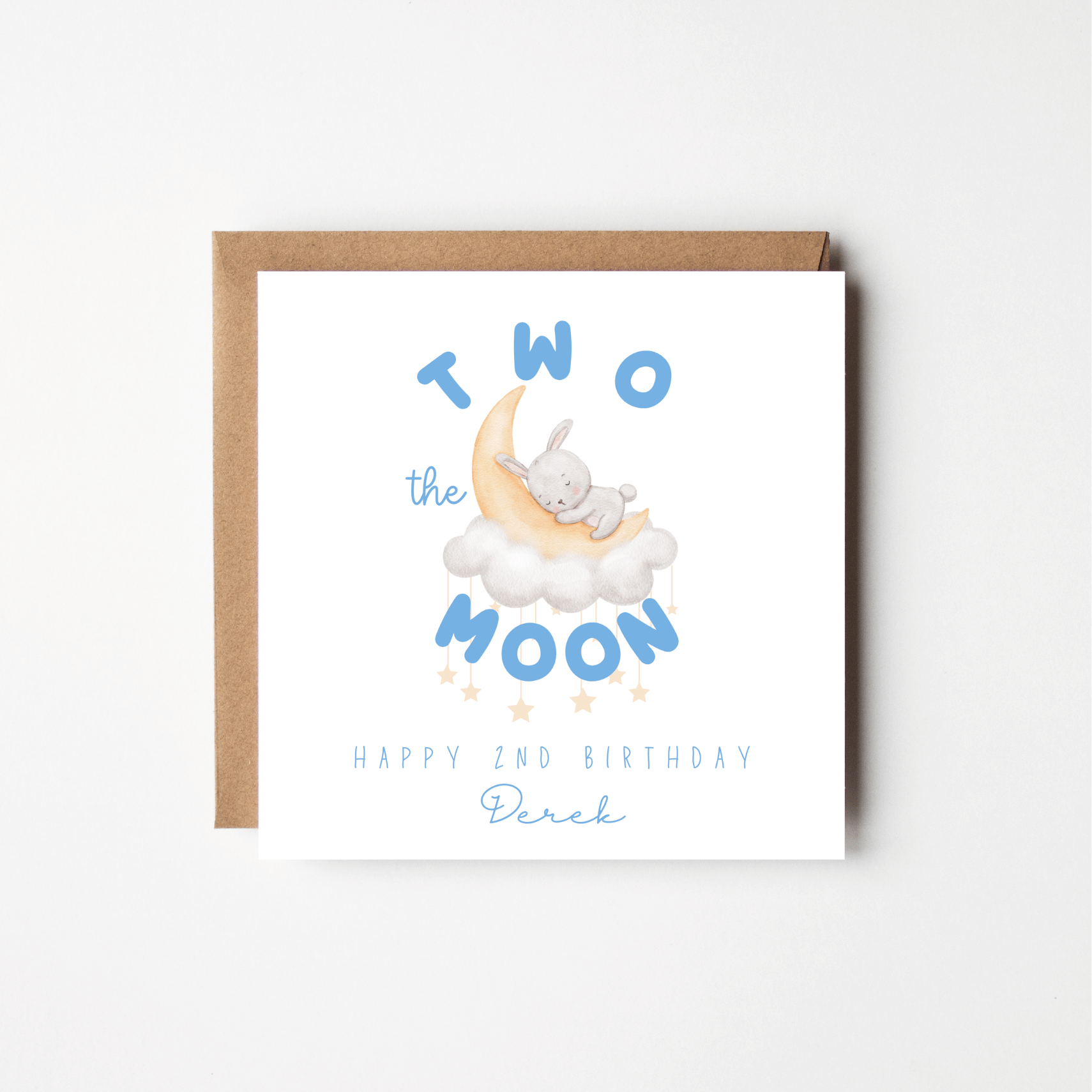 Two the Moon – Personalised Birthday Card
