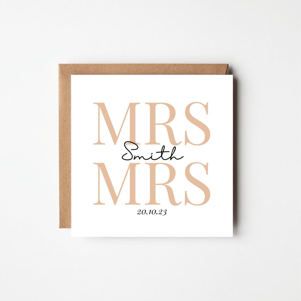 Personalised Custom Wedding Card
