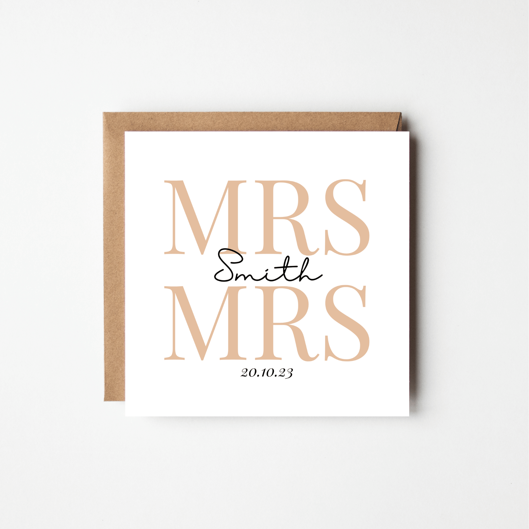 Personalised Custom Wedding Card