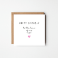 Happy Birthday Love of My Life Card – Personalised Watercolour Heart