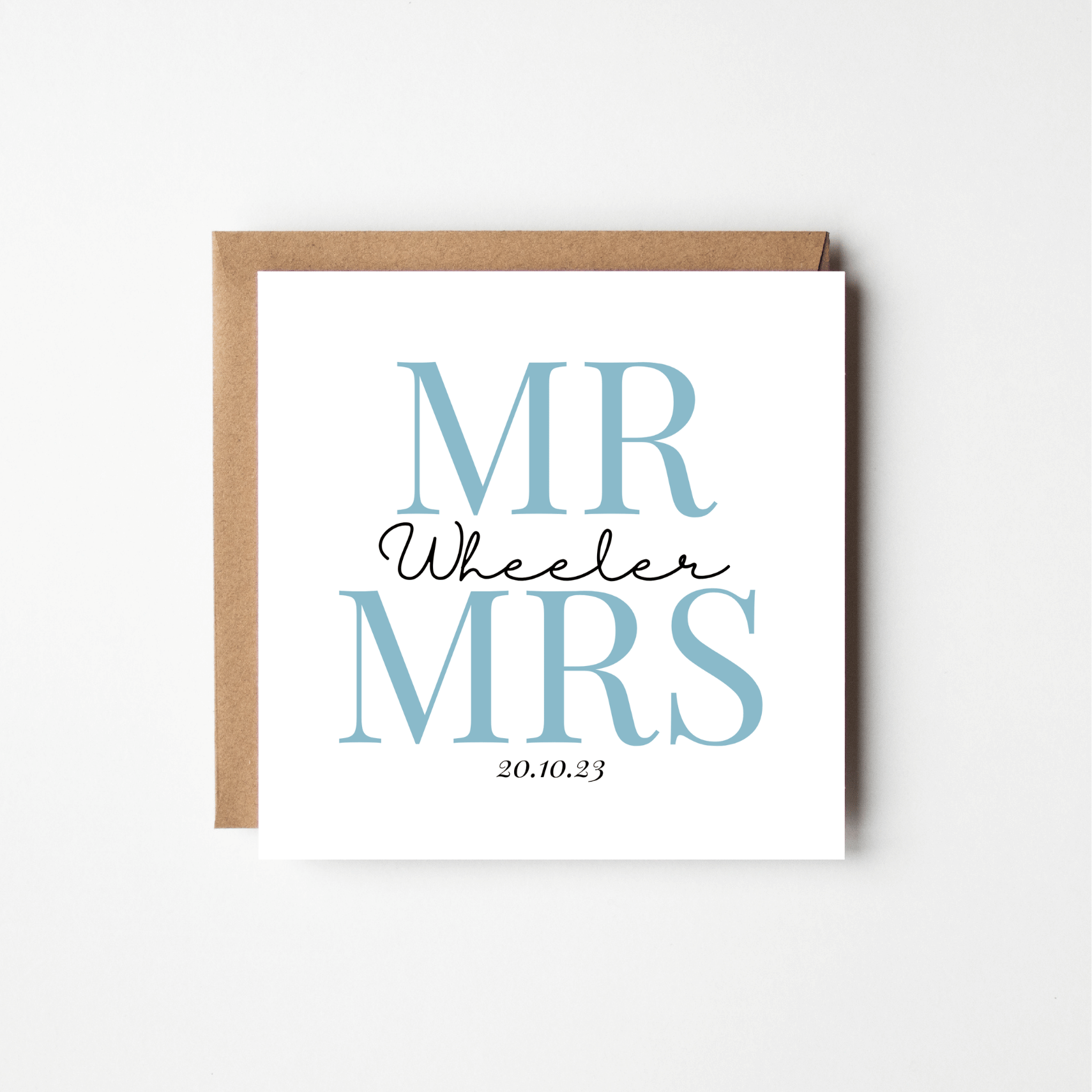 Personalised Custom Wedding Card
