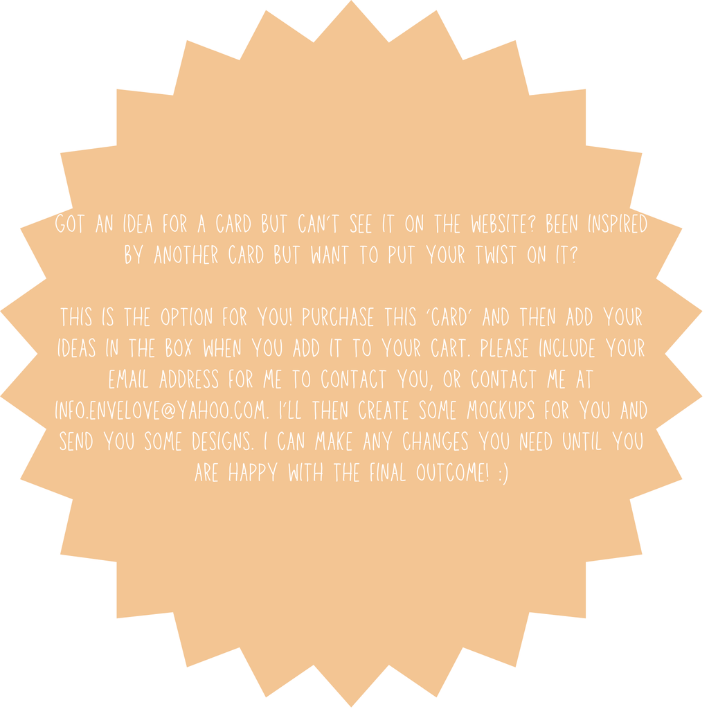Fully Bespoke Custom Card | Your Design, Your Way | Personalised