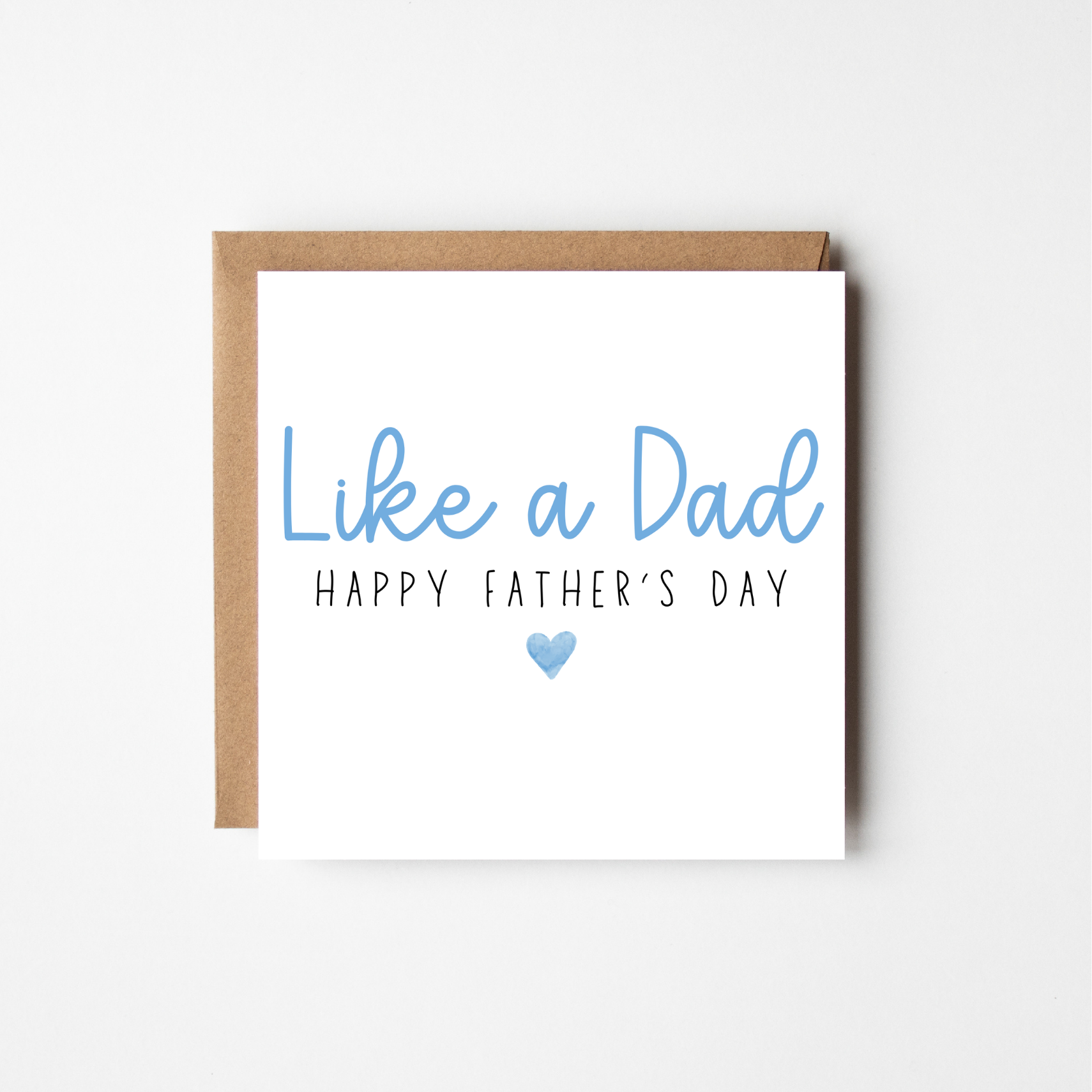 Father's Day Card | Happy Father's Day | Personalised Text & Heart Colour