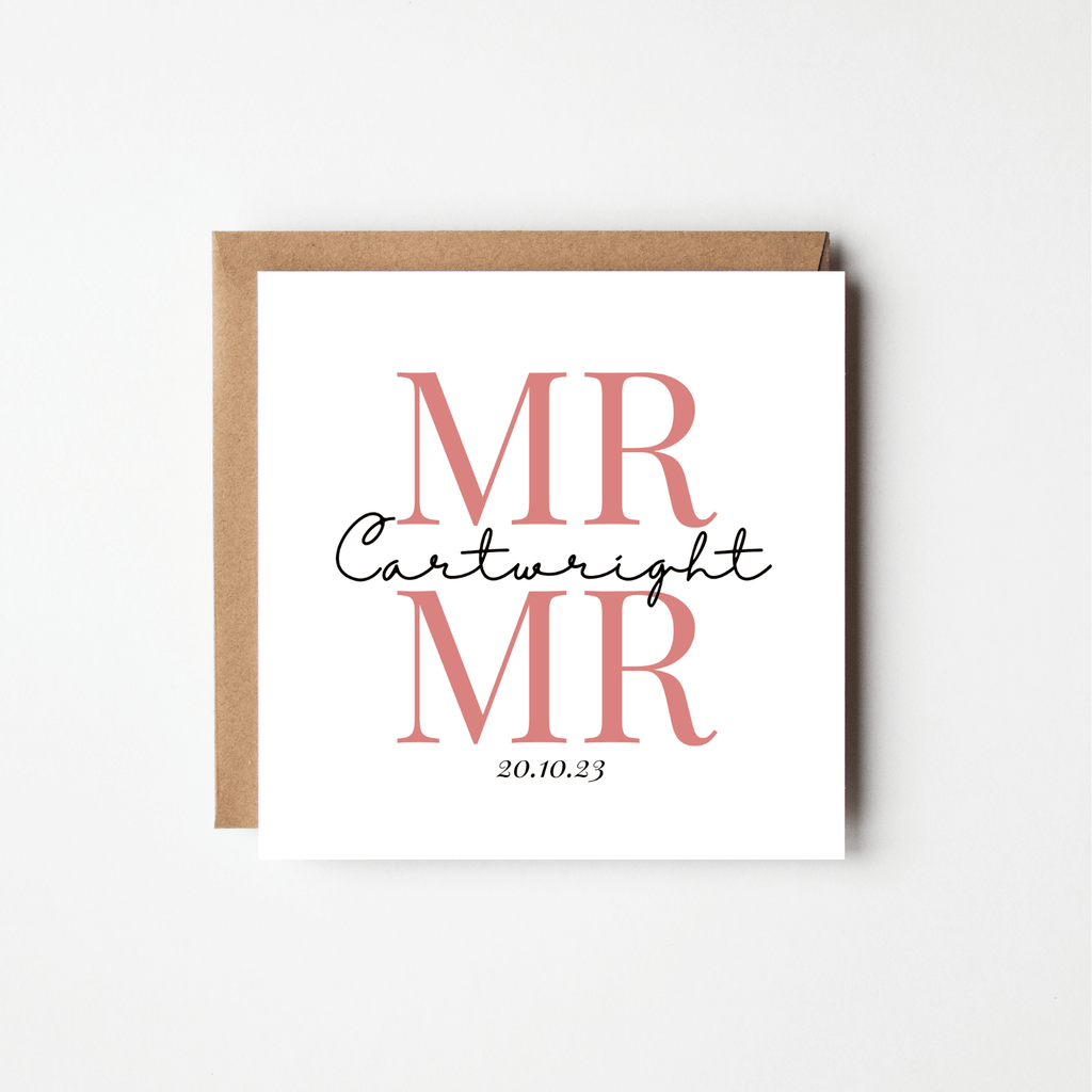 Personalised Custom Wedding Card