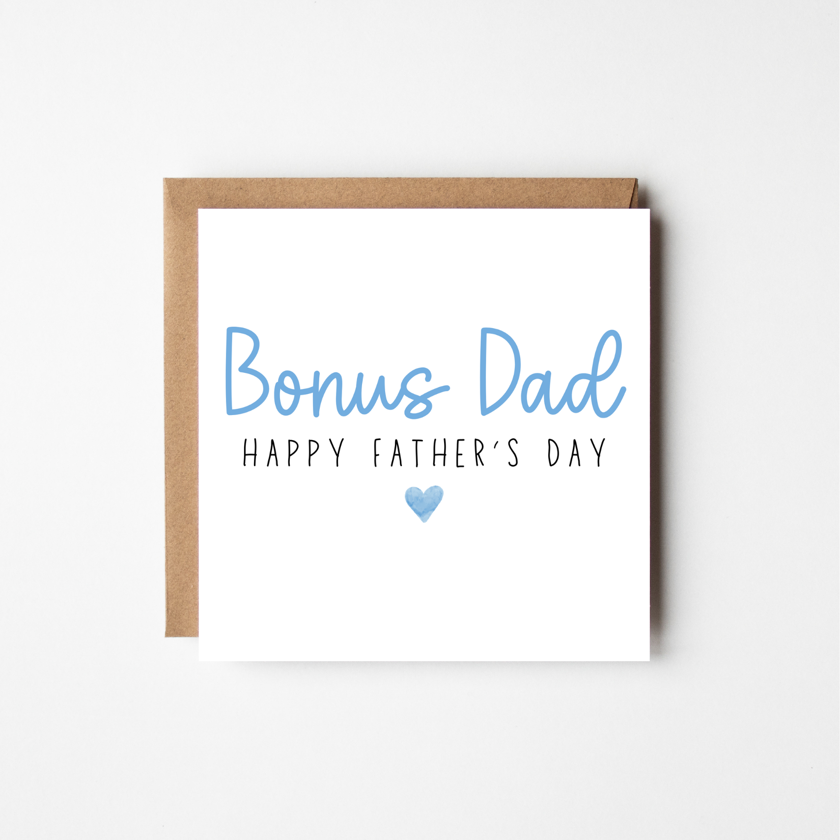 Father's Day Card | Happy Father's Day | Personalised Text & Heart Colour